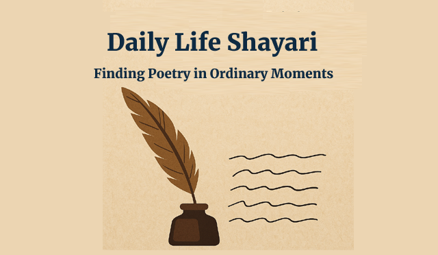 Daily Life Shayari: Finding Poetry in Ordinary Moments